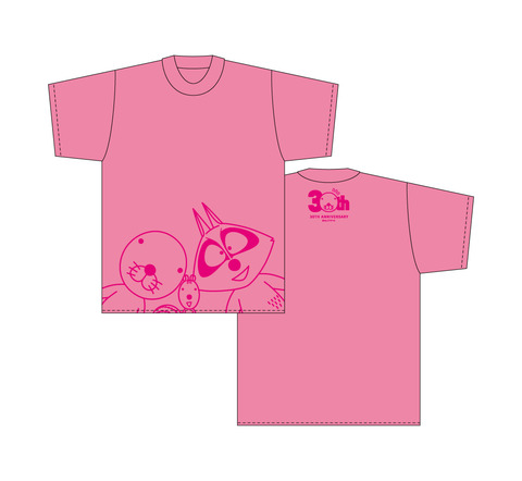 ぼのぼのTシャツ(正面/ピンク)