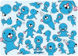 ラバーマット_ぼのぼのがいっぱい