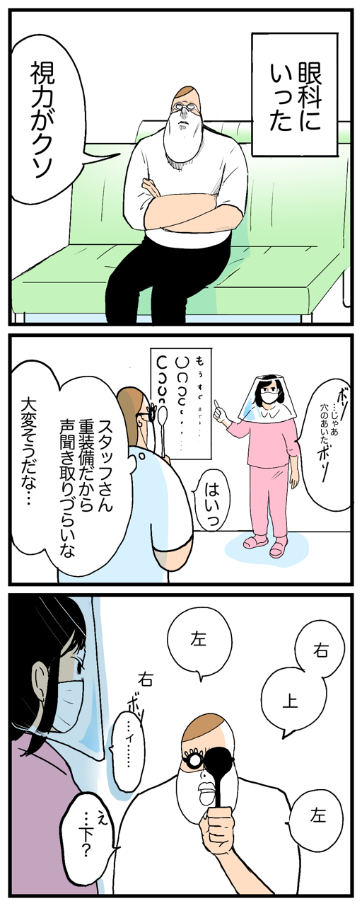 いろんな視力検査のやり方があるんだなぁって 今日もブブはからまわり Powered By ライブドアブログ