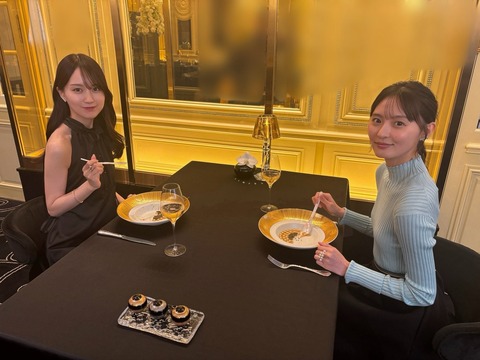 【画像】乃木坂エースの高級レストランの食事、なんかグロい👁