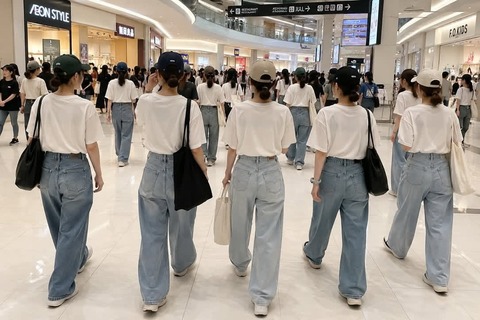 【画像】最近のまんさん、ガチで全員この格好してるwwwwwwwww