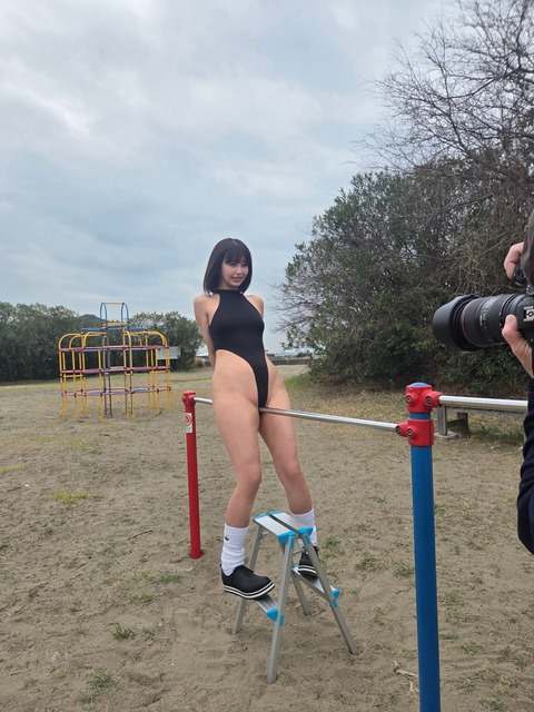 【画像】公園の鉄棒におまんこ擦りつけたグラドル、炎上🔥 「子供達が見てたら何を思うか考えろ！」
