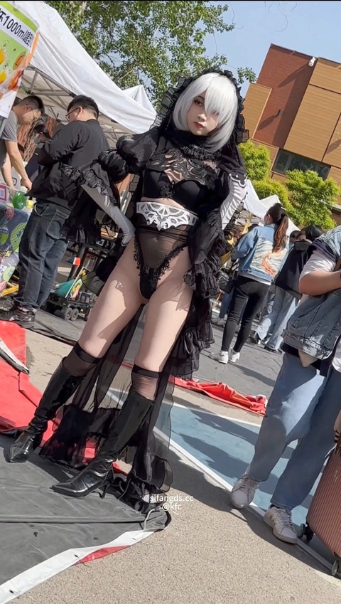 【画像】コスプレイヤーさん、イベントでローアングルから撮られまくる