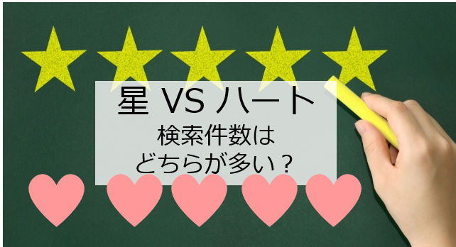 星デザインとハートデザイン どっちの検索件数が多い ソロソロとマーケティング
