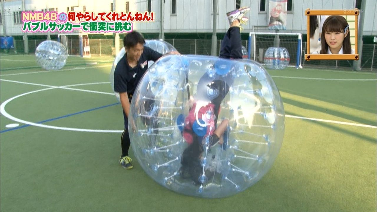 Nmbとまなぶくん 白間 須藤 中野のロケ企画 バブルサッカーのリアクションが面白いw Nmbさやみるきーまとめ