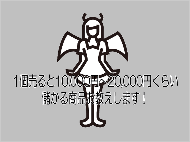 【本日公開】1個売ると10,000円～20,000円くらい儲かる商品