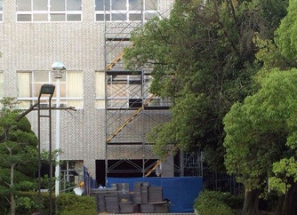崩落現場