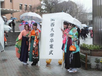 関西大学卒業式・就職活動
