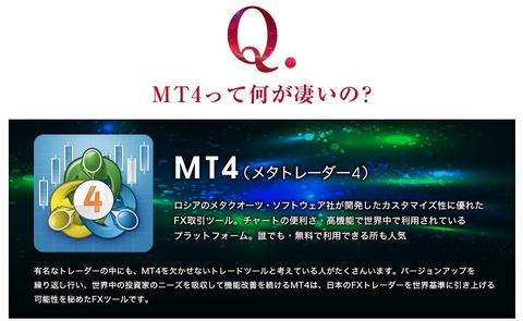 FXTF MT4って何が凄いの?