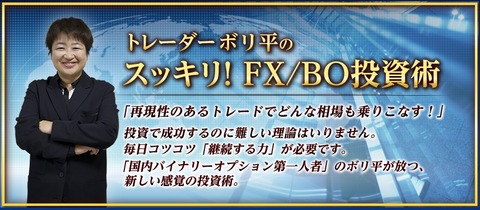 トレーダーボリ平のスッキリFXBO投資術