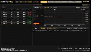 バイトレ1000取引画面