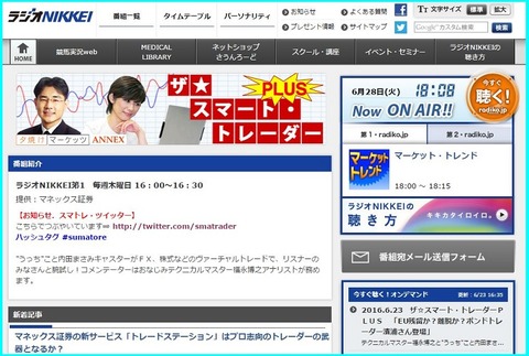 ラジオ日経ザ★スマートトレーダー
