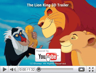 ※クリックでYouTube『ライオン・キング／ディズニー デジタル ３Ｄ THE LION KING』予告編へ
