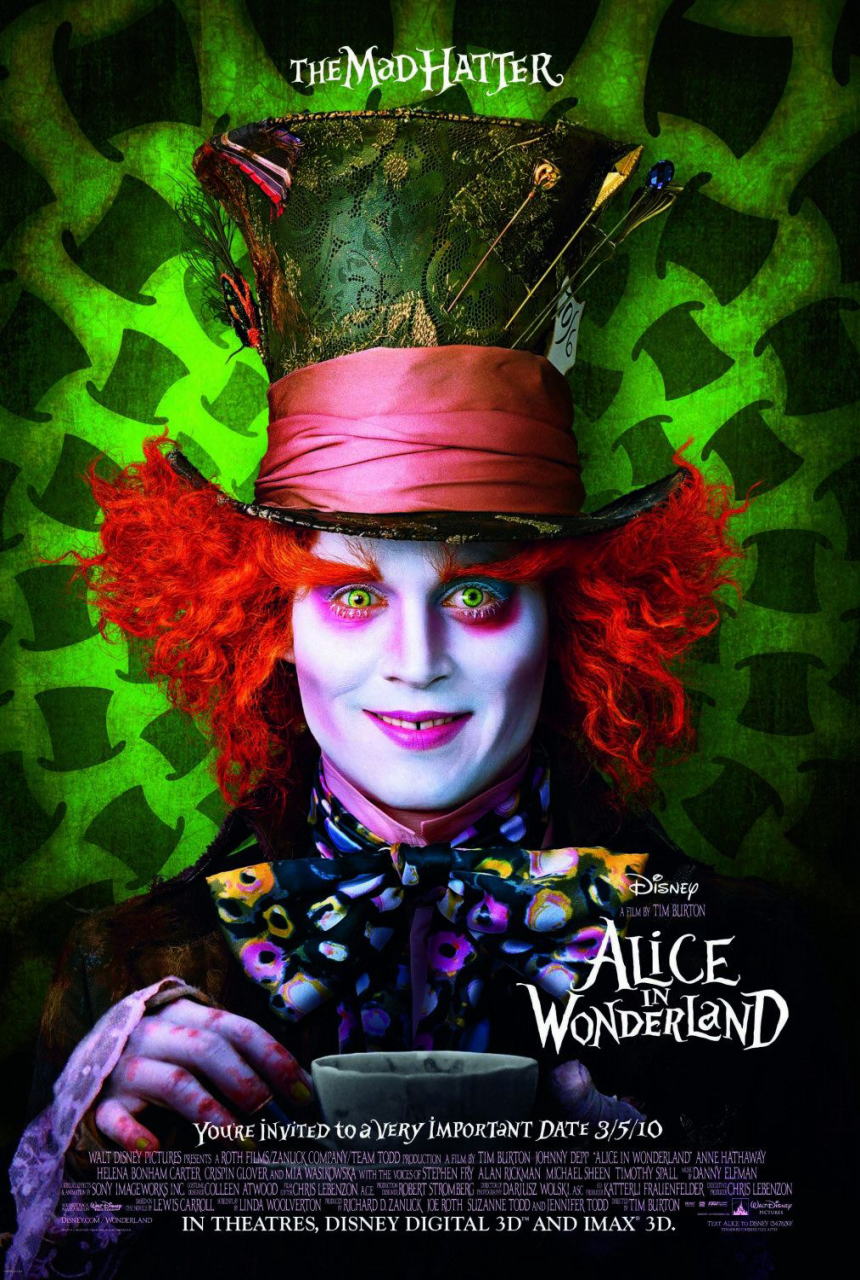 映画『アリス・イン・ワンダーランド ALICE IN WONDERLAND』ポスター(3)