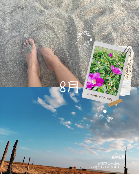 ベージュ　ブラウン　夏　2分割　思い出　記録　コラージュ　Instagramの投稿_20260801_000023_0000