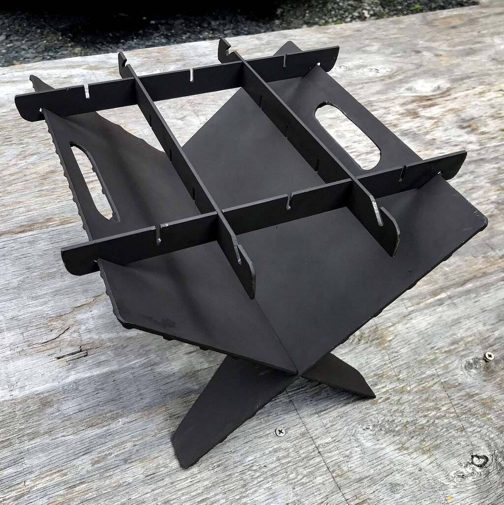 自作焚き火台 デッキ・フェンス・焚き火台・乱形石敷のマルチ自作Diy - リーベ