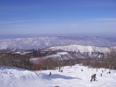 1日目は雪、2日目は快晴