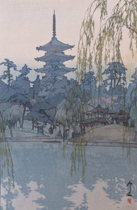 吉田博「猿沢池」