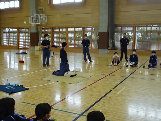 ７月２１日 救急法の学習 房ブロ 房南中ブログ