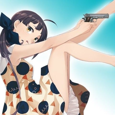 【艦これ】描き下ろしの藤波に拳銃をもたせると女スパイっぽい