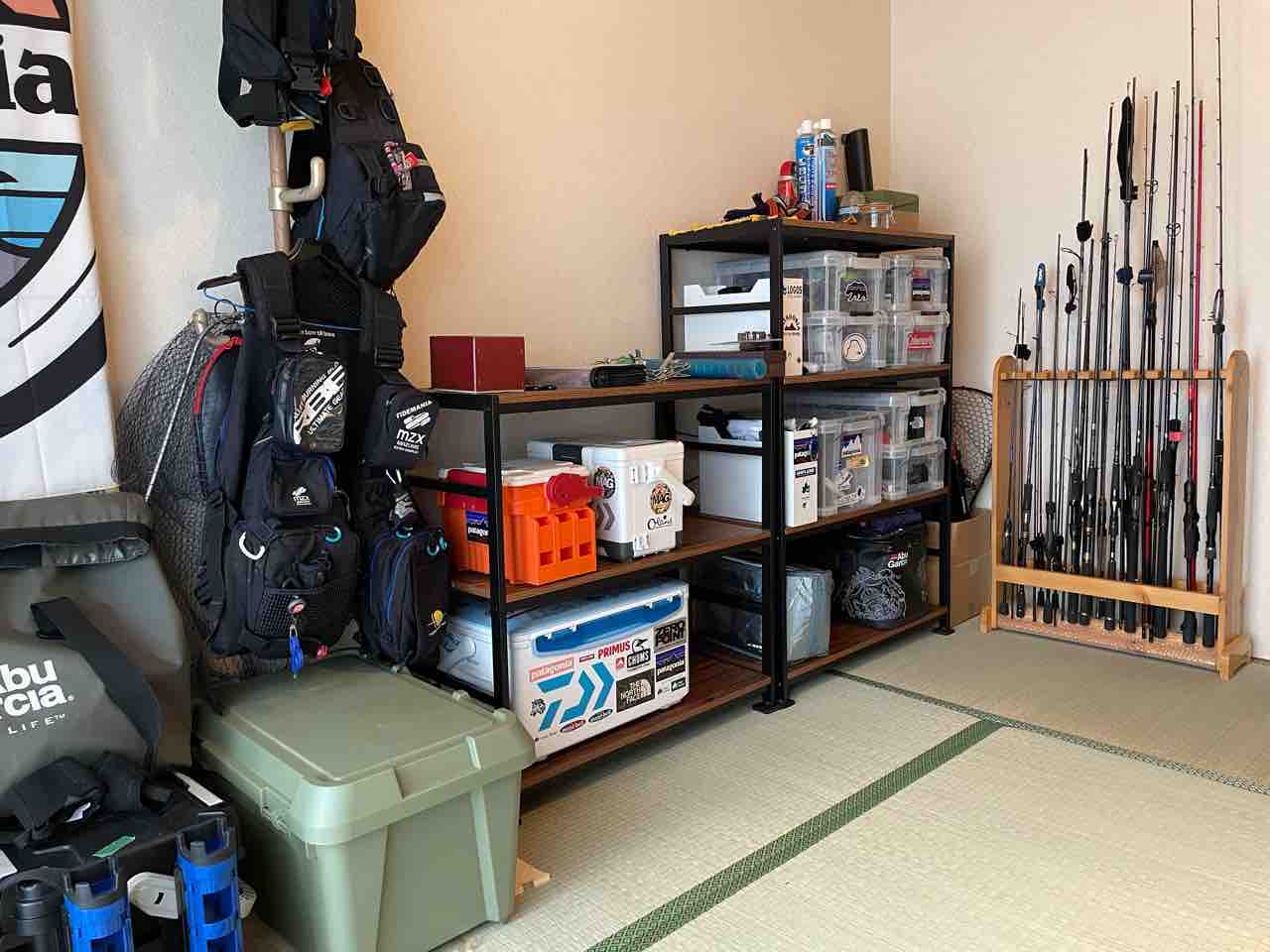 釣り部屋 和室だけど 釣り部屋 作り開始 シーバス ライトゲームな日々