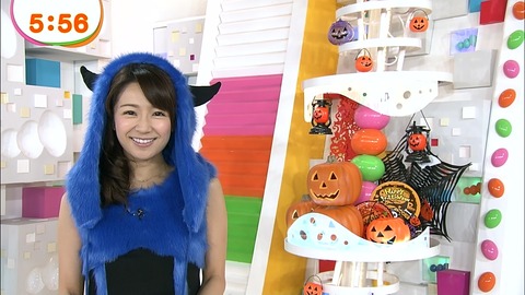 【画像37枚】めざましテレビの長野美郷(26)が2日連続でハロウィンのコスプレ