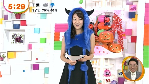 【画像37枚】めざましテレビの長野美郷(26)が2日連続でハロウィンのコスプレ