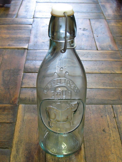 牛の柄も可愛い牛乳瓶 古雑貨 古家具 Brisee ブリゼ 古道具 アンティーク レトロ