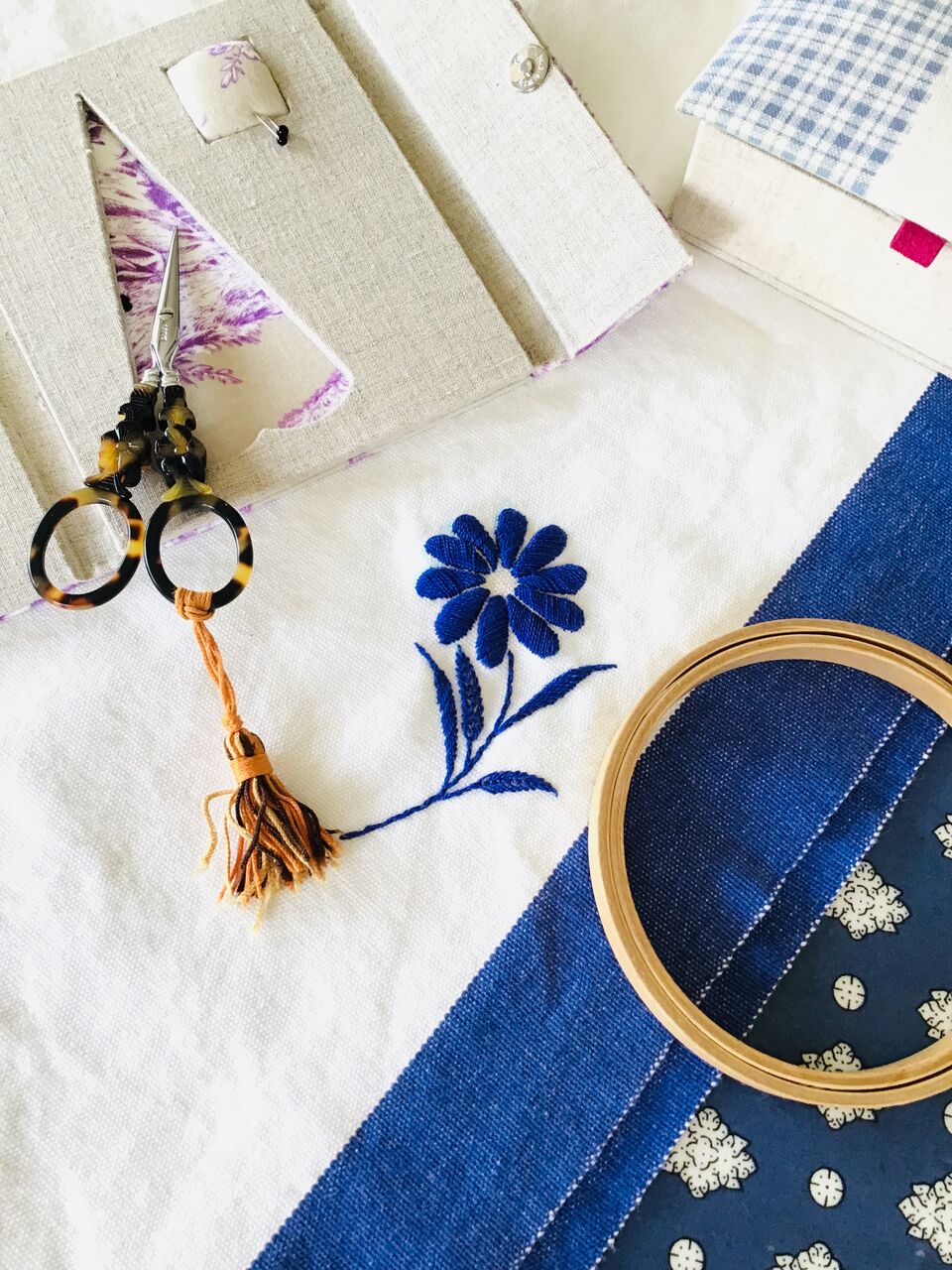 刺繍でシミ隠し フランス刺繍 Lesfils 耀子 刺繍でシミ隠し フランス刺繍 Lesfils 耀子