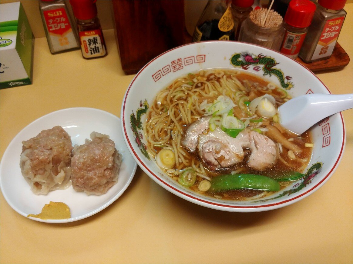 つきじ幸軒のラーメンとしゅうまい 築地場外 今日は今日でしかないのさ