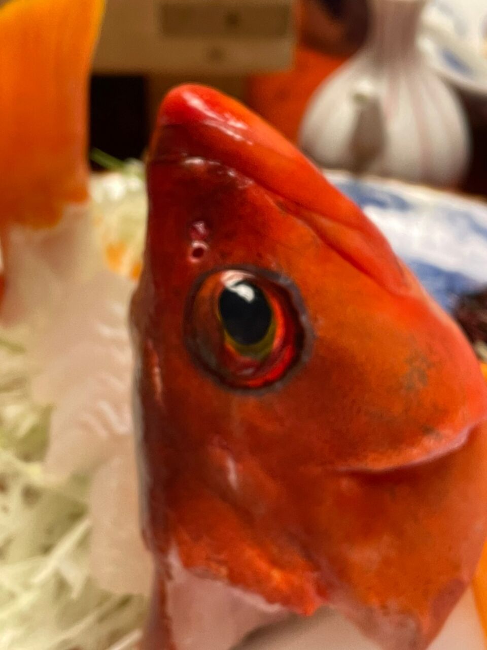 あらかぶの刺身 カエル跳び あらかぶの刺身 カエル跳び