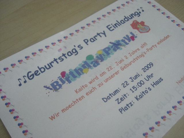 誕生日が迫る ブルーナー家子育て日記 In スイス