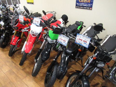 オンロードでも楽しいオフロードバイク Sox相模原店 バイク館 Sox ブログ 珍しい独自輸入バイクが多数あります
