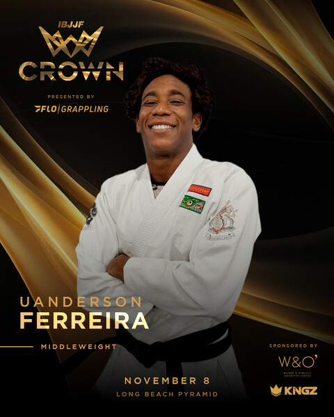 【大会】ブルテリアチームに新加入のウアンデウソン・フェレイラ、IBJJF CROWN初出場【ブラジリアン柔術】