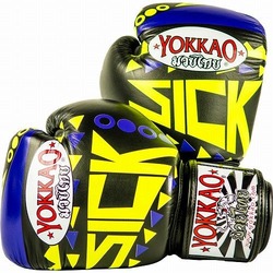 Sick Muay Thai Boxing Gloves VioletYellow1