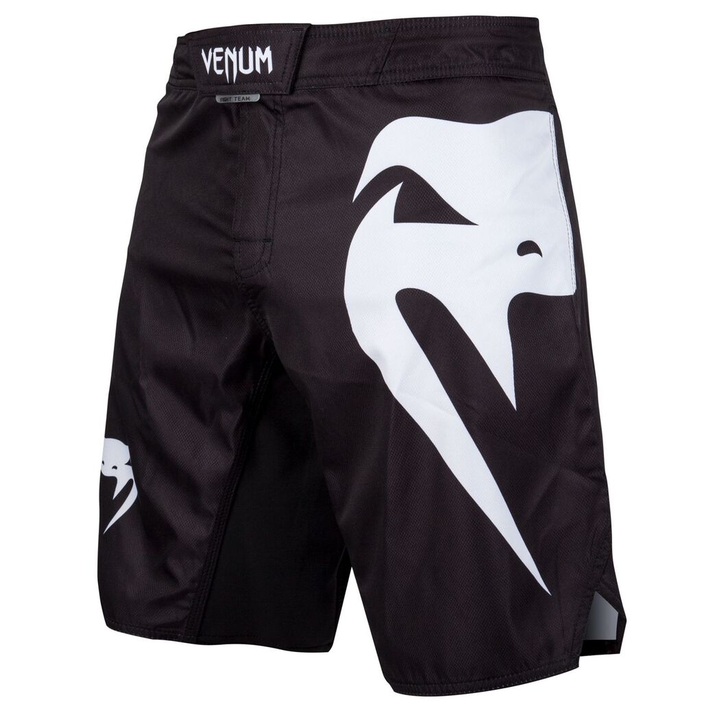 Light 30 Fightshorts Black White 1