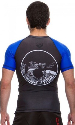 Rash Guard Maori blue3