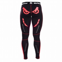 Compression Leggings Black-red 2