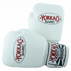 Basic White Muay Thai Boxing Gloves1