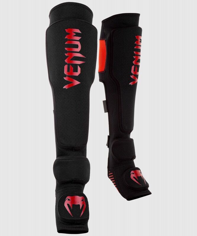 VENUM 甘酸っぱく レガース Lサイズ 黒ブラックキックボクシングMMA