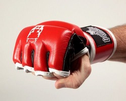 Red Line Thumb Lock MMA Gloves 2