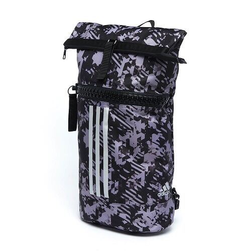 03adiACC043 - MILITARY BAG - BLACK Camo - Front side
