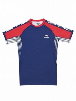 MANTO rashguard STRIPE navy blue2