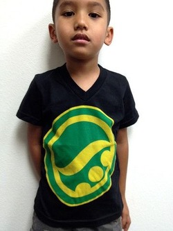 Original Logo Kids Vneck Tee BK1