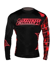 TAPOUT ラッシュガード TUF12 Team GSP 長袖 黒/赤