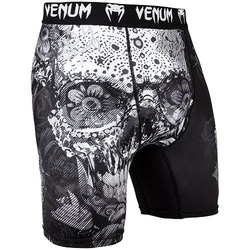 Santa Muerte 30 Compression Shorts blackwhite 1