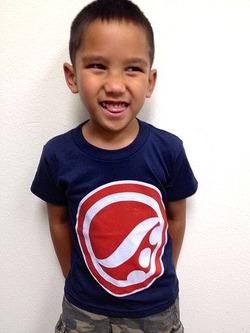 Original Logo Kids Tee Navy1