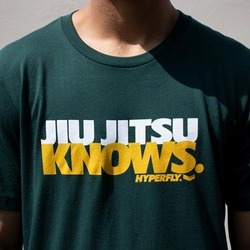 Jiu Jitsu Knows Tee green 1
