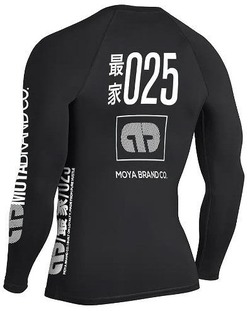 TEAM MOYA BLACK LS RASHGUARD black 2