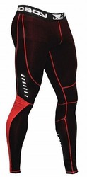 Compression Leggings Black-red 1